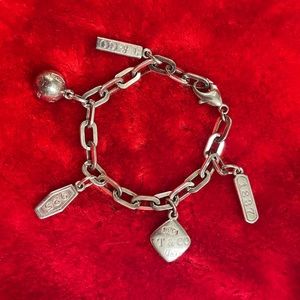 Tiffany & Co bracelet. 1837 elements charm bracelet. Approx 6.75 inch long